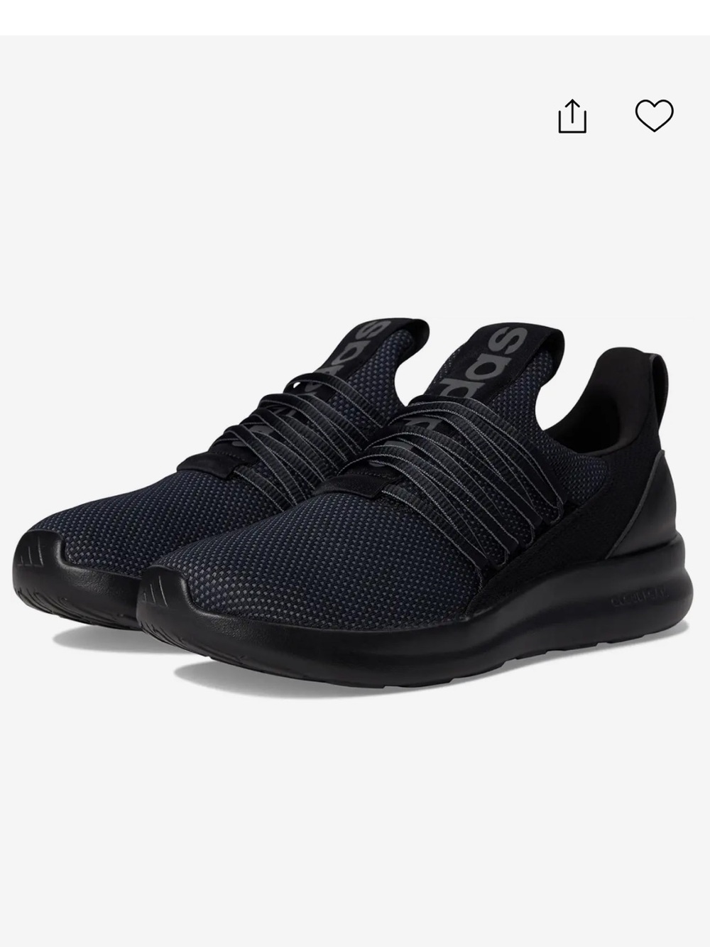 adidas NWT Lite Racer Adapt 7.0 Shoes SIZE 6.5 black